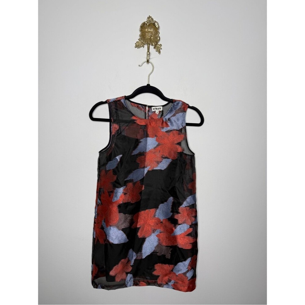 STAUD Brea Night Garden Mini Dress